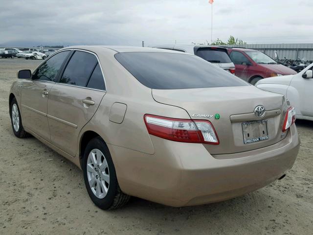 4T1BB46K49U087504 - 2009 TOYOTA CAMRY HYBR TAN photo 3