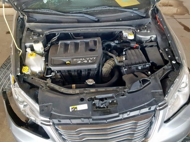 1C3CCBBBXDN765373 - 2013 CHRYSLER 200 TOURIN GRAY photo 7