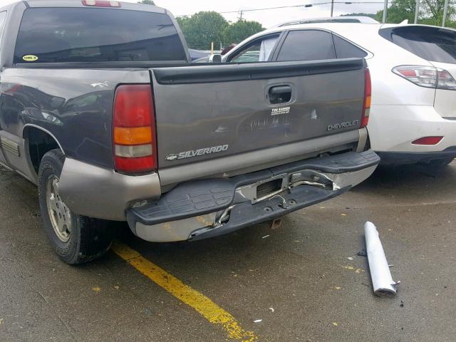 2GCEC19V1Y1408539 - 2000 CHEVROLET SILVERADO GRAY photo 9