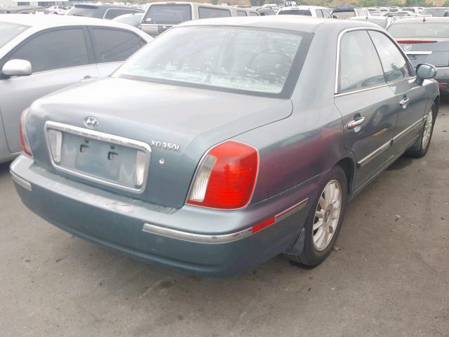 KMHFU45EX4A301137 - 2004 HYUNDAI XG 350 GREEN photo 4