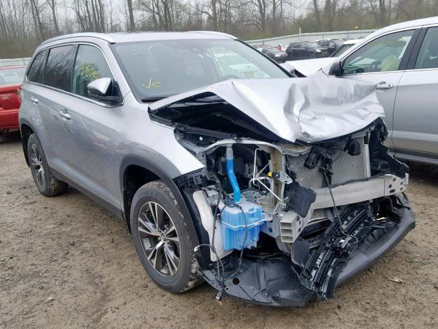 5TDJZRFH4KS565010 - 2019 TOYOTA HIGHLANDER GRAY photo 1