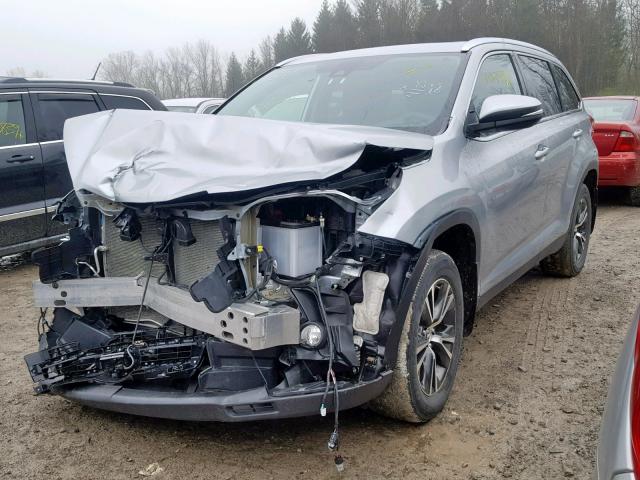 5TDJZRFH4KS565010 - 2019 TOYOTA HIGHLANDER GRAY photo 2