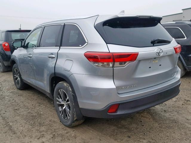 5TDJZRFH4KS565010 - 2019 TOYOTA HIGHLANDER GRAY photo 3