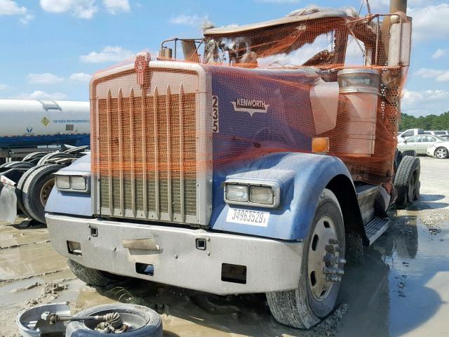 1XKWD49X59J255549 - 2009 KENWORTH CONSTRUCTI BLUE photo 2