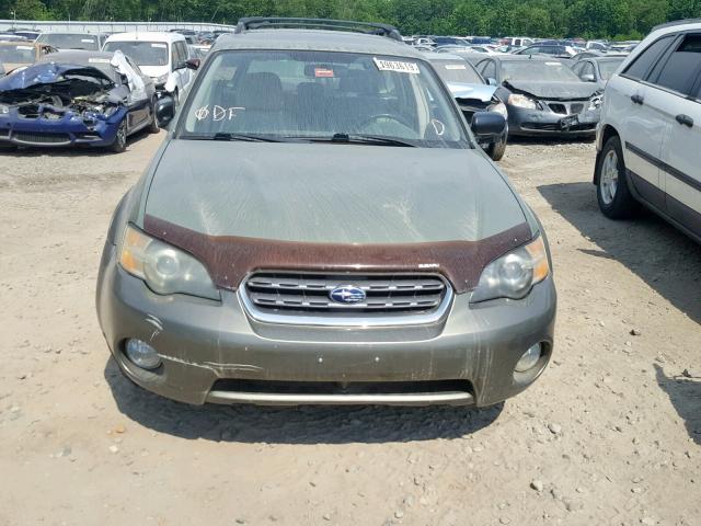 4S4BP61C557345129 - 2005 SUBARU LEGACY OUT GREEN photo 9