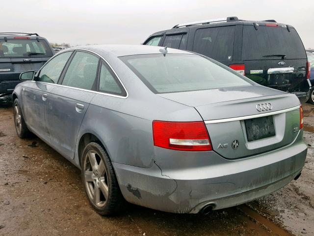 WAUDH74F88N170281 - 2008 AUDI A6 3.2 QUA BLUE photo 3