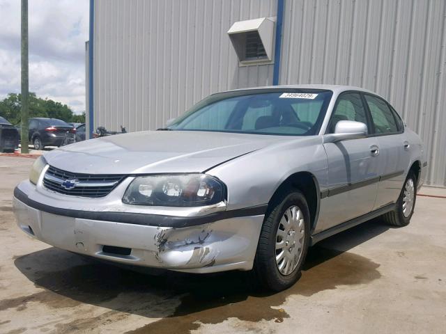 2G1WF52E249346764 - 2004 CHEVROLET IMPALA SILVER photo 2