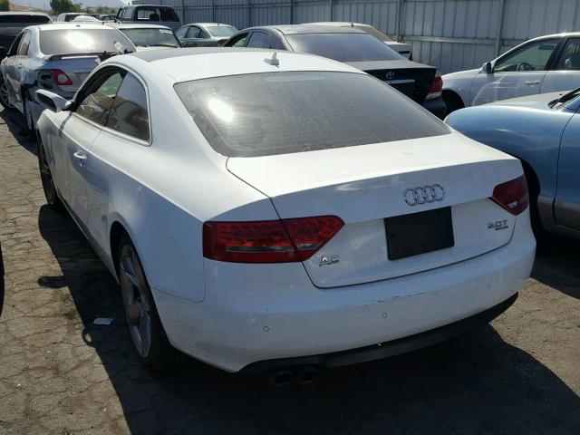 WAULFAFR0AA052499 - 2010 AUDI A5 PREMIUM WHITE photo 3