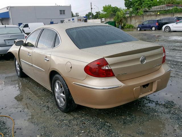 2G4WD532951242477 - 2005 BUICK LACROSSE C GOLD photo 3