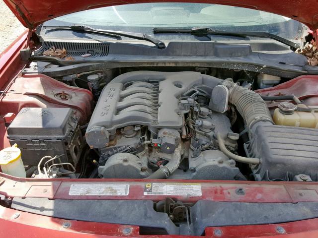 2B3KA33V19H532978 - 2009 DODGE CHARGER SX RED photo 7