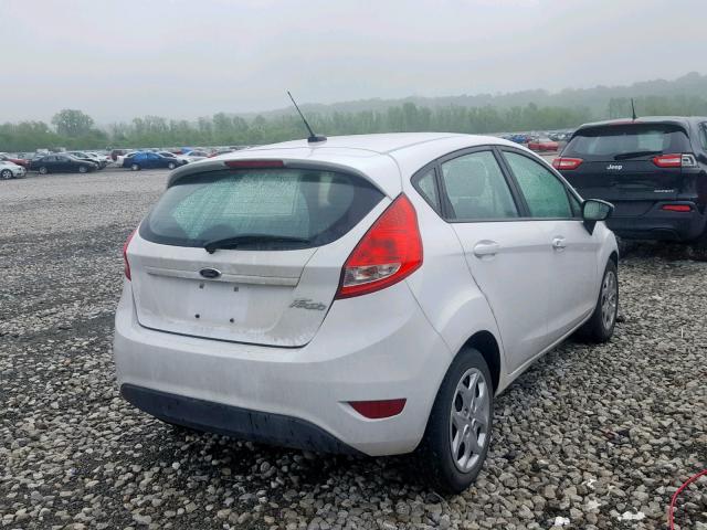 3FADP4TJXDM215323 - 2013 FORD FIESTA S WHITE photo 4