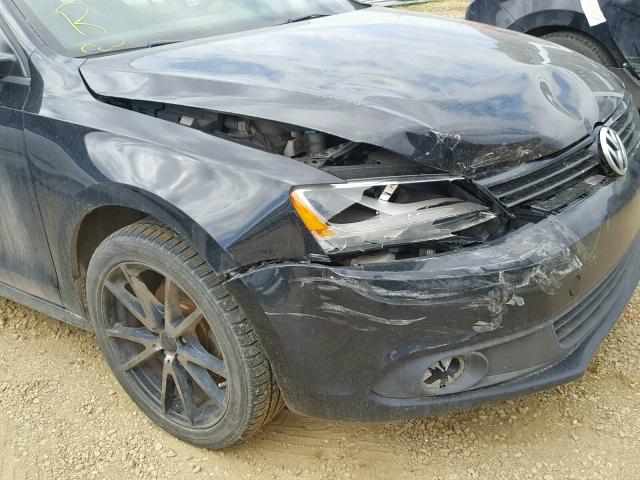 3VW1K7AJ7DM453529 - 2013 VOLKSWAGEN JETTA BASE 黑色 照片 9