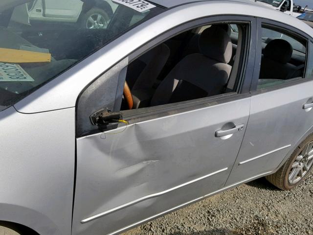 3N1AB61E47L652695 - 2007 NISSAN SENTRA 2.0 SILVER photo 9