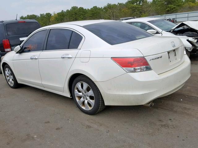 1HGCP36859A043037 - 2009 HONDA ACCORD EXL WHITE photo 3