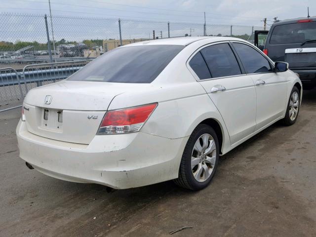 1HGCP36859A043037 - 2009 HONDA ACCORD EXL WHITE photo 4