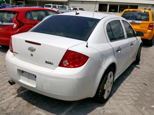 1G1AT58H897260033 - 2009 CHEVROLET COBALT LT WHITE photo 4