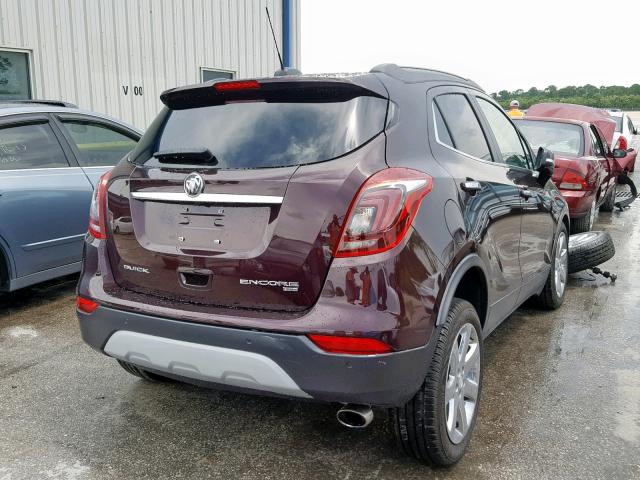 KL4CJHSM5HB203775 - 2017 BUICK ENCORE PRE BURGUNDY photo 4