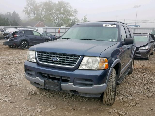 1FMDU73E42UA85695 - 2002 FORD EXPLORER X BLUE photo 2