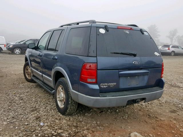 1FMDU73E42UA85695 - 2002 FORD EXPLORER X BLUE photo 3