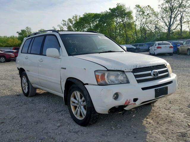 JTEEW21A360021145 - 2006 TOYOTA HIGHLANDER WHITE photo 1