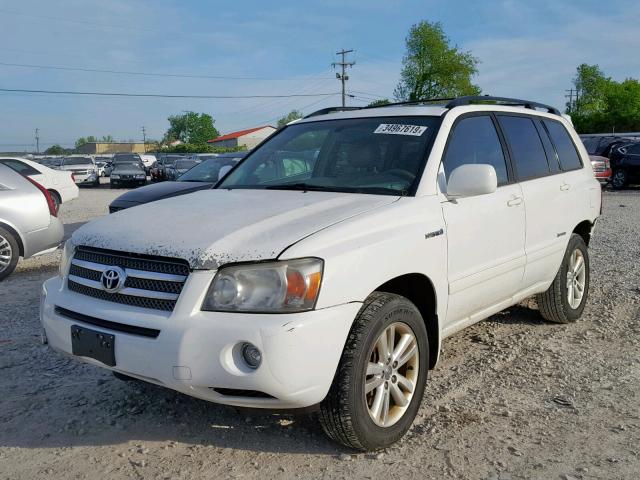 JTEEW21A360021145 - 2006 TOYOTA HIGHLANDER WHITE photo 2