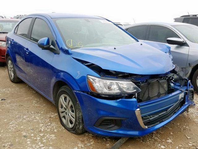 1G1JB5SH0J4124013 - 2018 CHEVROLET SONIC LS BLUE photo 1