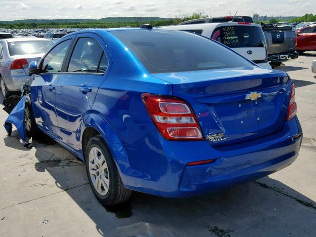 1G1JB5SH0J4124013 - 2018 CHEVROLET SONIC LS BLUE photo 3