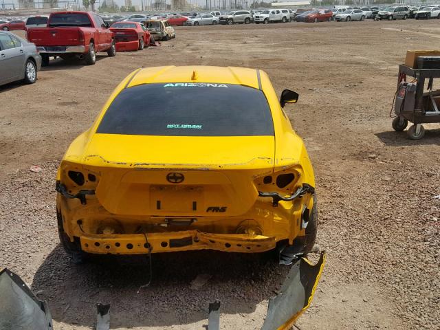 JF1ZNAA11F9706488 - 2015 TOYOTA SCION FR-S YELLOW photo 6