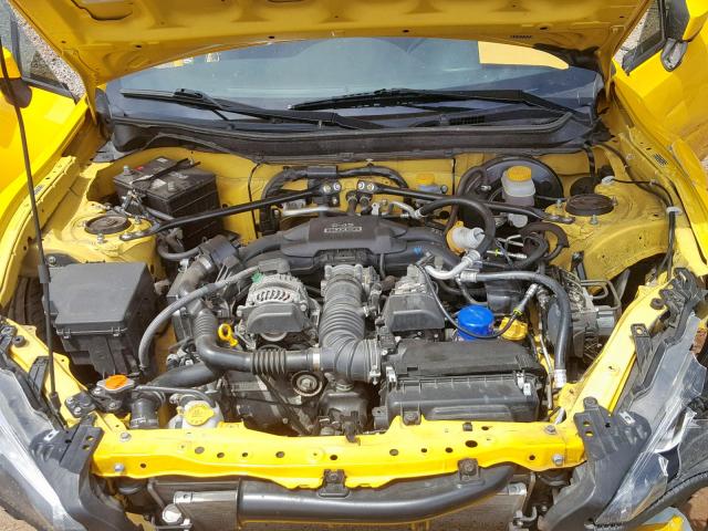 JF1ZNAA11F9706488 - 2015 TOYOTA SCION FR-S YELLOW photo 7