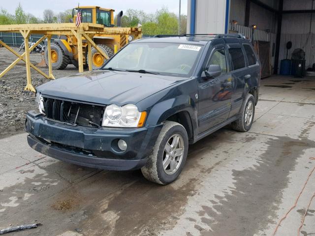 1J4GR48K65C678897 - 2005 JEEP GRAND CHER BLUE photo 2