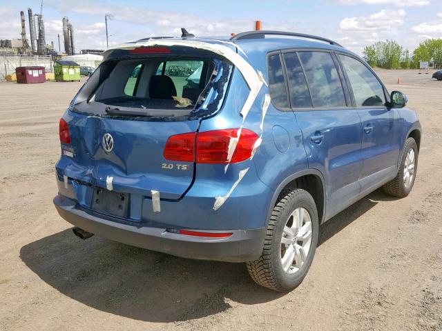 WVGHV7AX0HW511852 - 2017 VOLKSWAGEN TIGUAN TRE BLUE photo 4