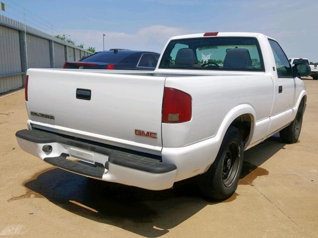 1GTCS14H638240219 - 2003 GMC SONOMA WHITE photo 4