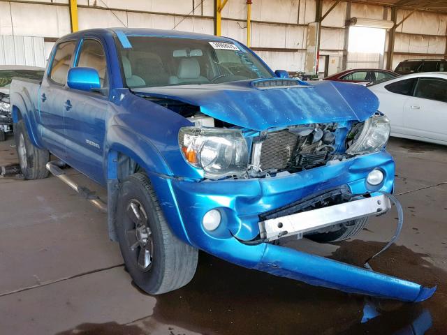 3TMKU72N69M020035 - 2009 TOYOTA TACOMA DOU BLUE photo 1