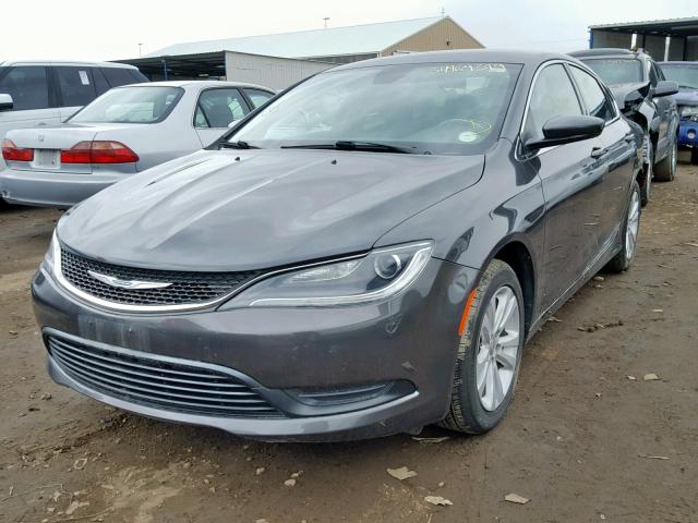 1C3CCCFB7GN194445 - 2016 CHRYSLER 200 LX GRAY photo 2