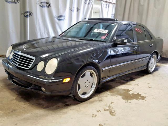 WDBJF74J21B330614 - 2001 MERCEDES-BENZ E 55 AMG BLACK photo 2