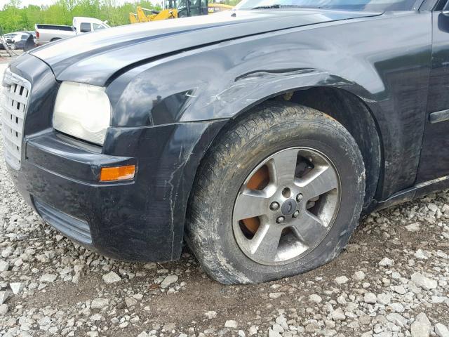 2C3KA43R26H471163 - 2006 CHRYSLER 300 BLACK photo 9