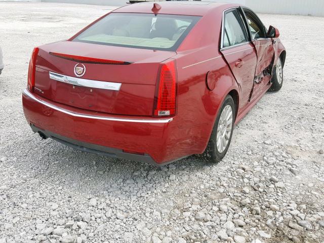 1G6DG5E5XC0117512 - 2012 CADILLAC CTS LUXURY RED photo 4