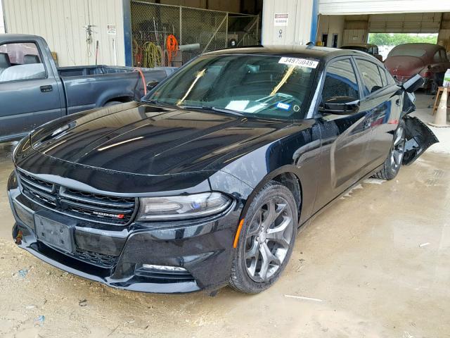 2C3CDXHG0FH924653 - 2015 DODGE CHARGER SX BLACK photo 2