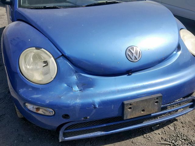 3VWBC21C8XM449001 - 1999 VOLKSWAGEN NEW BEETLE Mavi foto 9
