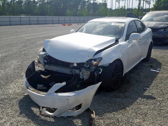 JTHBK262172055805 - 2007 LEXUS IS 250 WHITE photo 2