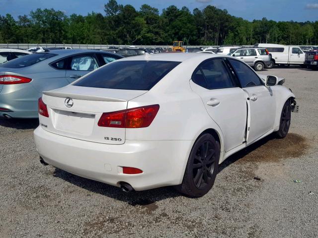 JTHBK262172055805 - 2007 LEXUS IS 250 WHITE photo 4