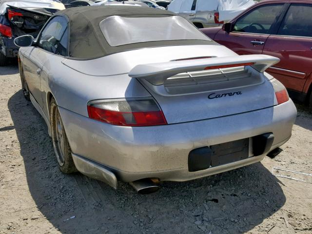 WP0CA29971S650540 - 2001 PORSCHE 911 SILVER photo 3