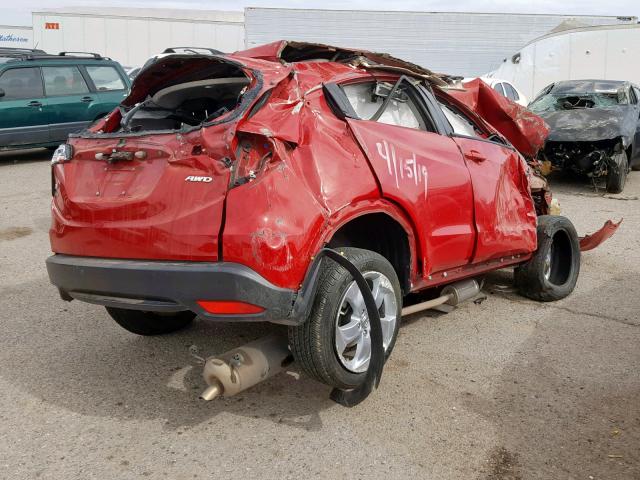 3CZRU6H58GM750648 - 2016 HONDA HR-V EX RED photo 4