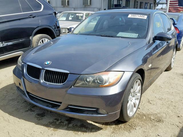 WBAVB73597KY60927 - 2007 BMW 335 I GRAY photo 2