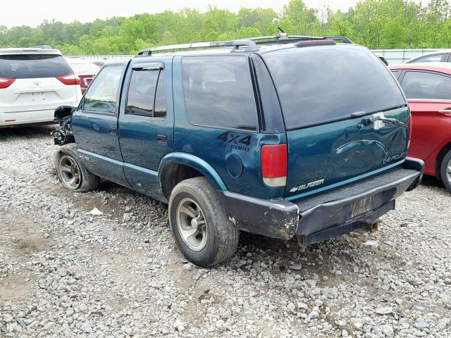 1GNDT13W6T2145431 - 1996 CHEVROLET BLAZER GREEN photo 3