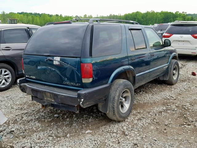 1GNDT13W6T2145431 - 1996 CHEVROLET BLAZER GREEN photo 4