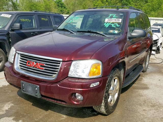 1GKDT13S772253654 - 2007 GMC ENVOY BURGUNDY photo 2