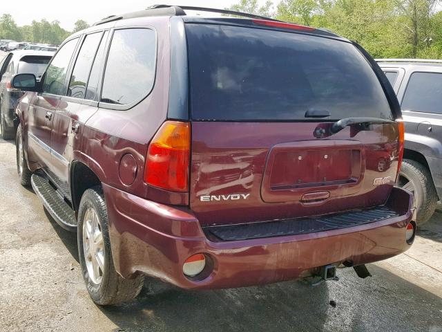 1GKDT13S772253654 - 2007 GMC ENVOY BURGUNDY photo 3