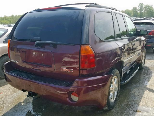 1GKDT13S772253654 - 2007 GMC ENVOY BURGUNDY photo 4