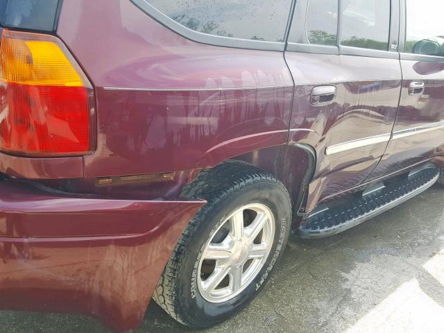 1GKDT13S772253654 - 2007 GMC ENVOY BURGUNDY photo 9